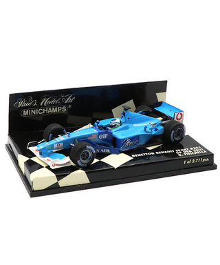 【海外並行品】ミニチャンプス 1/43スケール ベネトン ルノー スポーツ B201 ジャンカルロ・フィジケラ 2001年アメリカGP