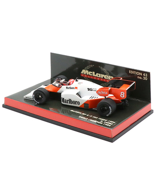 【海外並行品】ミニチャンプス 1/43スケール マクラーレン MP4/2 ニキ・ラウダ 1984年ワールドチャンピオン マルボロデカールカスタム