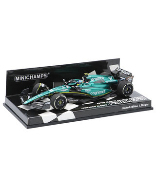 ミニチャンプス 1/43スケール アストンマーチン アラムコ コグ二ザント F1 チーム AMR23 フェルナンド・アロンソ 2023年 バーレーンGP 3位入賞 /23f1m/msl