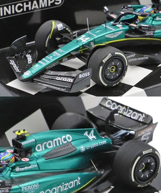 ミニチャンプス 1/43スケール アストンマーチン アラムコ コグ二ザント F1 チーム AMR23 フェルナンド・アロンソ 2023年 バーレーンGP 3位入賞 /23f1m/msl