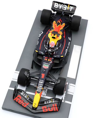 フェルスタッペン別注 ミニチャンプス 1/18スケール オラクル レッドブル レーシング ホンダ RB19 マックス・フェルスタッペン 2023年 バーレーンGP 優勝 /ARB/23f1m