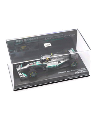 【海外並行品】MBA別注 ミニチャンプス 1/43スケール メルセデスAMGペトロナス F1チーム　ルイス・ハミルトン 2013年ショーカー