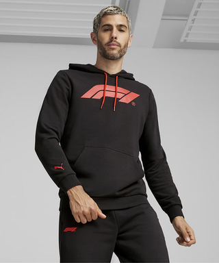 PUMA FORMULA 1 エッセンシャル ロゴ フーディー ブラック