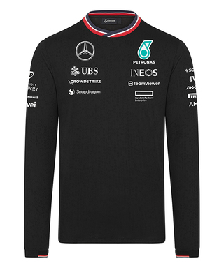 メルセデス AMG ペトロナス F1 チーム  ロングスリーブ Tシャツ ブラック 2024 /TM-W