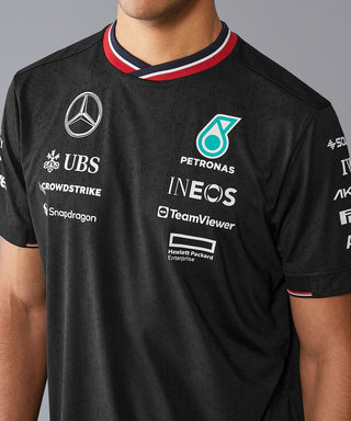 メルセデス AMG ペトロナス F1 チーム  ドライバー Tシャツ ブラック 2024 /TM-W