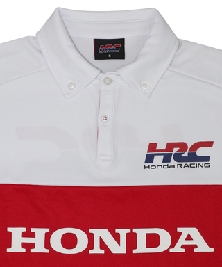 HRC Honda RACING ラグラン ポロシャツ Redline ホワイト