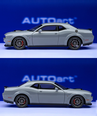 オートアート 1/18スケール ダッジ チャレンジャー R/T スキャットパック ワイドボディ 2022 （SMOKE SHOW / グレー）/msl