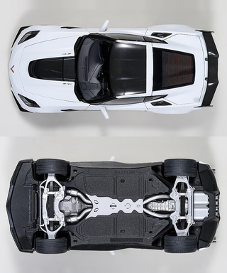 オートアート 1/18スケール シボレー コルベット （C7） ZR1 （ホワイト）/msl