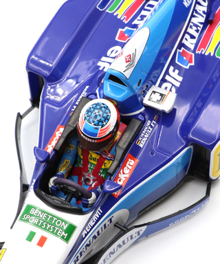 ミニチャンプス 1/18スケール ベネトン ルノー B195 ミハエル･シューマッハ 1995年 日本GP ウィナー レインタイヤ仕様 /msl