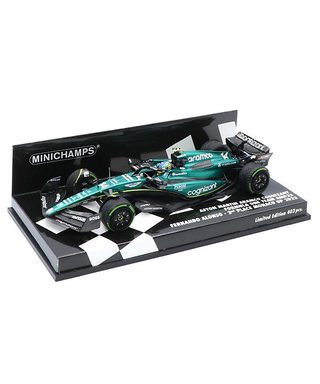ミニチャンプス 1/43スケール アストンマーチン アラムコ コグ二ザント F1 チーム AMR23 フェルナンド・アロンソ 2023年 モナコGP 2位入賞/23f1m/msl