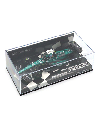 ミニチャンプス 1/43スケール アストンマーチン アラムコ コグ二ザント F1 チーム AMR23 フェルナンド・アロンソ 2023年 モナコGP 2位入賞/23f1m/msl