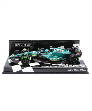 ミニチャンプス 1/43スケール アストンマーチン アラムコ コグ二ザント F1 チーム AMR23 フェルナンド・アロンソ 2023年 モナコGP 2位入賞/23f1m/msl