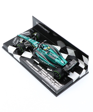 ミニチャンプス 1/43スケール アストンマーチン アラムコ コグ二ザント F1 チーム AMR23 フェルナンド・アロンソ 2023年 モナコGP 2位入賞/23f1m/msl