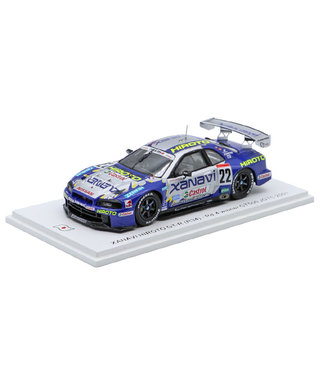 スパーク 1/43スケール ザナヴィ ヒロト 日産 スカイライン GT-R (R34) NO.22 ミハエル・クルム / 田中哲也 2001年 JGTC GT500 /msl
