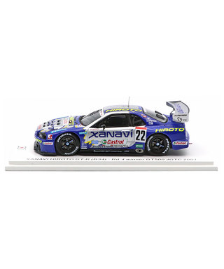 スパーク 1/43スケール ザナヴィ ヒロト 日産 スカイライン GT-R (R34) NO.22 ミハエル・クルム / 田中哲也 2001年 JGTC GT500 /msl