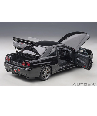 オートアート 1/18スケール 日産 スカイライン GT-R （R34） Vスペック II （ブラックパール）/msl
