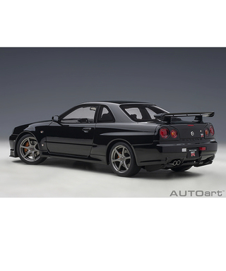 オートアート 1/18スケール 日産 スカイライン GT-R （R34） Vスペック II （ブラックパール）/msl
