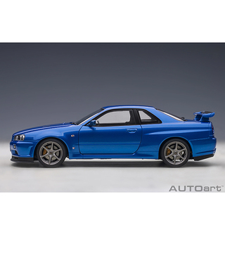 オートアート 1/18スケール 日産 スカイライン GT-R （R34） Vスペック II （ベイサイドブルー）/msl