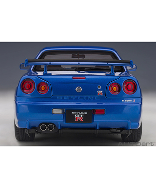オートアート 1/18スケール 日産 スカイライン GT-R （R34） Vスペック II （ベイサイドブルー）/msl