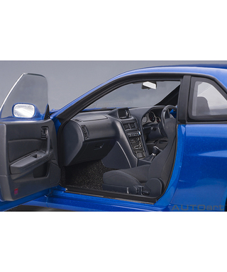 オートアート 1/18スケール 日産 スカイライン GT-R （R34） Vスペック II （ベイサイドブルー）/msl
