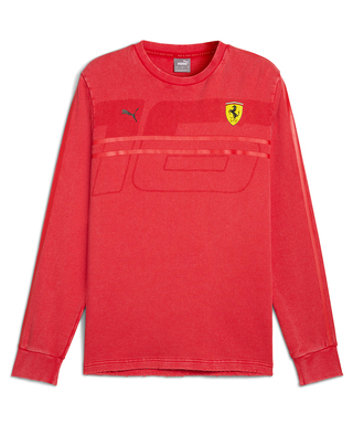 【30%オフセール】PUMA フェラーリ レース デザート サン ラスベガス シャルル・ルクレール クルースウェット レッド / LS-W