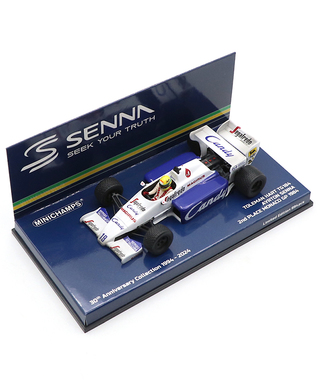 ミニチャンプス 1/43スケール トールマン ハート TG184 アイルトン・セナ 1984年 モナコGP 2位入賞 ウェザリング仕様