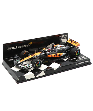ミニチャンプス 1/43スケール マクラーレン F1 チーム MCL60 オスカー・ピアストリ 2023年 イギリスGP