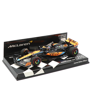 ミニチャンプス 1/43スケール マクラーレン F1 チーム MCL60 オスカー・ピアストリ 2023年 カタールGP スプリントレース 優勝