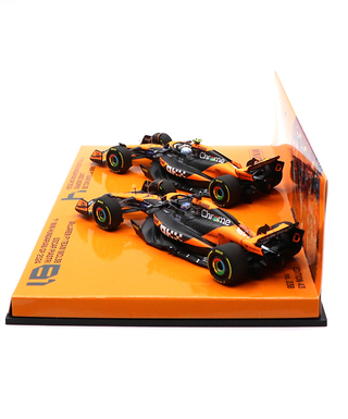 ミニチャンプス 1/43スケール マクラーレン F1 チーム MCL38 オスカー・ピアストリ / ランド・ノリス 2024年 ハンガリーGP 1-2フィニッシュ 2台セット