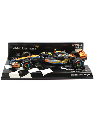 ミニチャンプス 1/43スケール マクラーレン F1 チーム MCL60 ランド・ノリス 2023年 アブダビGP 