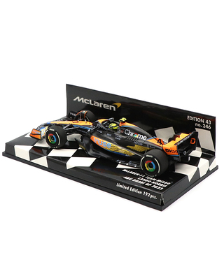 ミニチャンプス 1/43スケール マクラーレン F1 チーム MCL60 ランド・ノリス 2023年 アブダビGP 