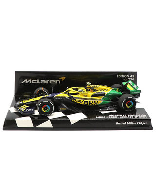 ミニチャンプス 1/43スケール マクラーレン F1 チーム MCL38 ランド・ノリス 2024年 モナコGP 