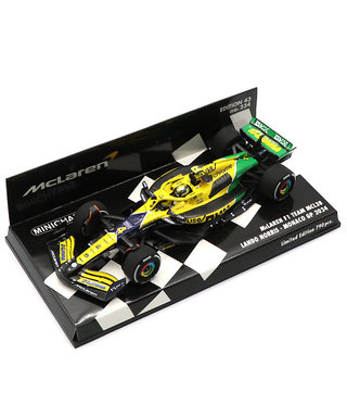 ミニチャンプス 1/43スケール マクラーレン F1 チーム MCL38 ランド・ノリス 2024年 モナコGP 