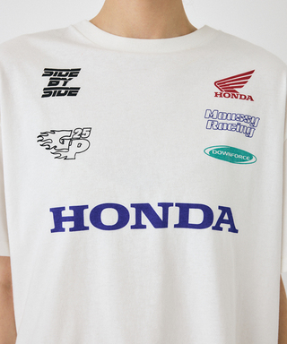 ホンダ MOUSSY HONDA RACING BIG Tシャツ ホワイト