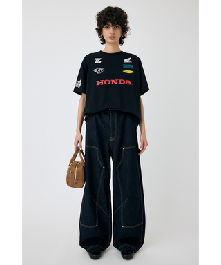 ホンダ MOUSSY HONDA RACING BIG Tシャツ ブラック