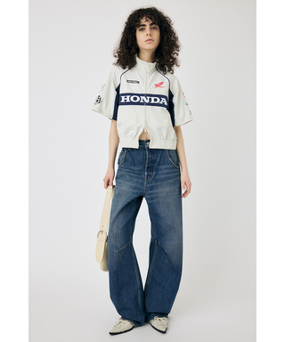ホンダ MOUSSY HONDA SHORT TRACK ジャケット ホワイト