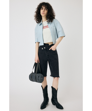 ホンダ MOUSSY HONDA RHINESTONE Tシャツ ホワイト