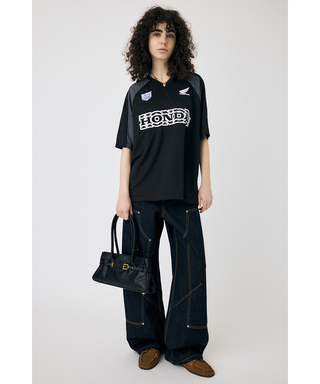 ホンダ MOUSSY HONDA RACING ゲームシャツ ブラック