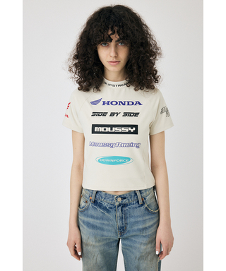 ホンダ MOUSSY HONDA RACING TINY Tシャツ ホワイト