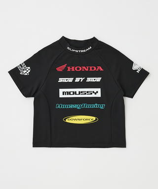 ホンダ MOUSSY HONDA RACING TINY Tシャツ ブラック