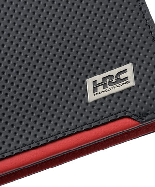 HRC Honda RACING x ノイインテレッセ LF 長財布(小銭入れ付き通しマチ束入) ブラックxレッド