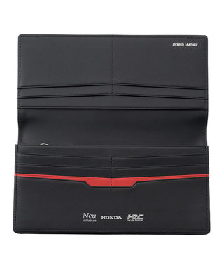 HRC Honda RACING x ノイインテレッセ LF 長財布(小銭入れ付き通しマチ束入) ブラックxブラック
