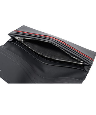 HRC Honda RACING x ノイインテレッセ LF 長財布(小銭入れ付き通しマチ束入) ブラックxブラック