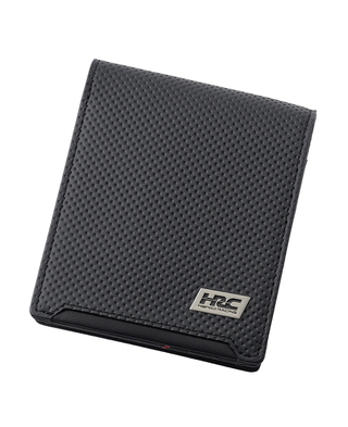 HRC Honda RACING x ノイインテレッセ LF 二つ折り財布(外BOX小銭入れ付き札入) ブラックxブラック