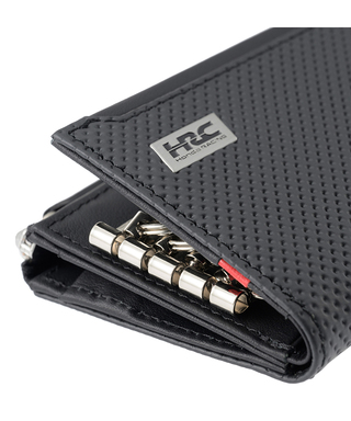 HRC Honda RACING x ノイインテレッセ LF 小銭入れ付きキーケース ブラックxブラック