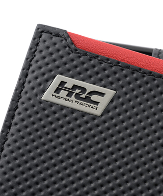 HRC Honda RACING x ノイインテレッセ LF 小銭入れ付きキーケース ブラックxレッド