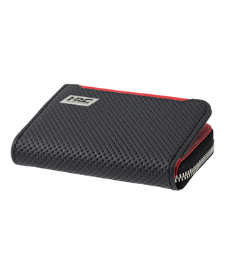 HRC Honda RACING x ノイインテレッセ LF 小銭入れ付きキーケース ブラックxレッド