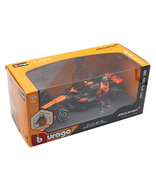 ブラゴ 1/24スケール マクラーレン F1 チーム MCL38 ランド・ノリス 2024年 マイアミGP F1初優勝 (ドライバーフィギュア付属)