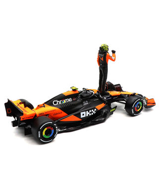 ブラゴ 1/24スケール マクラーレン F1 チーム MCL38 ランド・ノリス 2024年 マイアミGP F1初優勝 (ドライバーフィギュア付属)