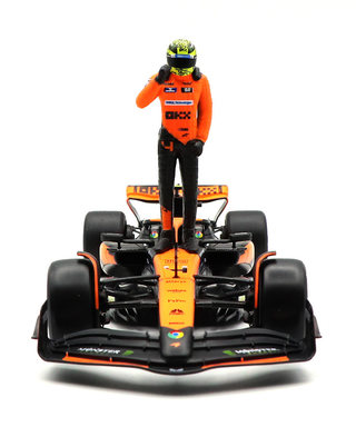 ブラゴ 1/24スケール マクラーレン F1 チーム MCL38 ランド・ノリス 2024年 マイアミGP F1初優勝 (ドライバーフィギュア付属)